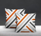Bass Geometric Reversible Indoor/Outdoor Square Pillow