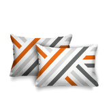 Bass Geometric Reversible Indoor/Outdoor Rectangular Pillow