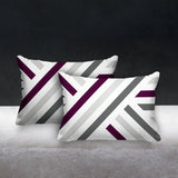 Bass Geometric Reversible Indoor/Outdoor Rectangular Pillow