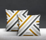 Bass Geometric Reversible Indoor/Outdoor Square Pillow