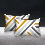 Bass Geometric Reversible Indoor/Outdoor Rectangular Pillow