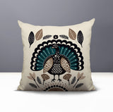 Baty Turkey Reversible Indoor/Outdoor Square Pillow
