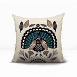 Baty Turkey Reversible Indoor/Outdoor Square Pillow