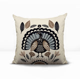Baty Turkey Reversible Indoor/Outdoor Square Pillow