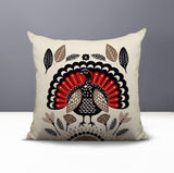 Baty Turkey Reversible Indoor/Outdoor Square Pillow