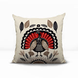 Baty Turkey Reversible Indoor/Outdoor Square Pillow