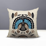Baty Turkey Reversible Indoor/Outdoor Square Pillow