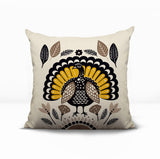Baty Turkey Reversible Indoor/Outdoor Square Pillow