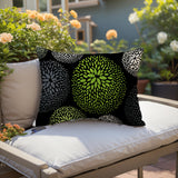 Bavaria Floral Spun Polyester Lumbar Indoor/Outdoor Throw Pillow