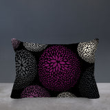 Bavaria Floral Spun Polyester Lumbar Indoor/Outdoor Throw Pillow