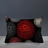 Bavaria Floral Spun Polyester Lumbar Indoor/Outdoor Throw Pillow