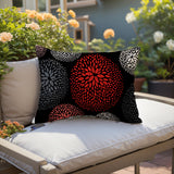 Bavaria Floral Spun Polyester Lumbar Indoor/Outdoor Throw Pillow