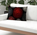 Bavaria Floral Spun Polyester Lumbar Indoor/Outdoor Throw Pillow