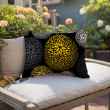 Bavaria Floral Spun Polyester Lumbar Indoor/Outdoor Throw Pillow