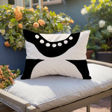 Bavo Abstract Reversible Indoor/Outdoor Rectangular Pillow