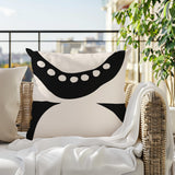 Bavo Abstract Reversible Indoor/Outdoor Square Pillow