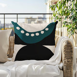 Bavo Abstract Reversible Indoor/Outdoor Square Pillow