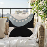Bavo Abstract Reversible Indoor/Outdoor Square Pillow