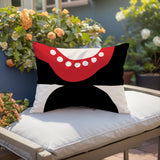 Bavo Abstract Reversible Indoor/Outdoor Rectangular Pillow