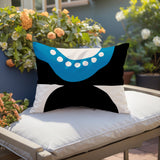 Bavo Abstract Reversible Indoor/Outdoor Rectangular Pillow