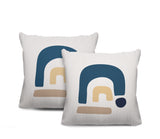 Baza Abstract Reversible Indoor/Outdoor Square Pillow