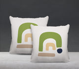 Baza Abstract Reversible Indoor/Outdoor Square Pillow