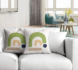 Baza Abstract Reversible Indoor/Outdoor Square Pillow