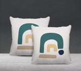 Baza Abstract Reversible Indoor/Outdoor Square Pillow