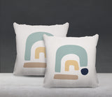 Baza Abstract Reversible Indoor/Outdoor Square Pillow