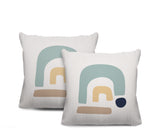 Baza Abstract Reversible Indoor/Outdoor Square Pillow