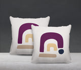 Baza Abstract Reversible Indoor/Outdoor Square Pillow