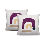 Baza Abstract Reversible Indoor/Outdoor Square Pillow