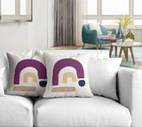 Baza Abstract Reversible Indoor/Outdoor Square Pillow