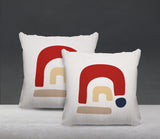 Baza Abstract Reversible Indoor/Outdoor Square Pillow