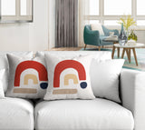 Baza Abstract Reversible Indoor/Outdoor Square Pillow