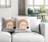 Baza Abstract Reversible Indoor/Outdoor Square Pillow