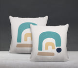 Baza Abstract Reversible Indoor/Outdoor Square Pillow