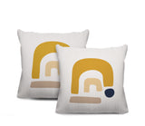 Baza Abstract Reversible Indoor/Outdoor Square Pillow