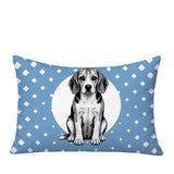 Beagle Dog  Indoor/Outdoor Reversible Rectangular Pillow