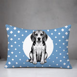 Beagle Dog  Indoor/Outdoor Reversible Rectangular Pillow