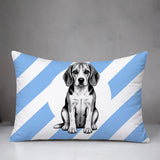 Beagle Dog  Indoor/Outdoor Reversible Rectangular Pillow