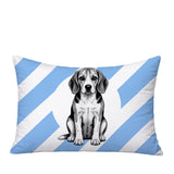 Beagle Dog  Indoor/Outdoor Reversible Rectangular Pillow