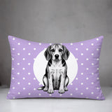 Beagle Dog  Indoor/Outdoor Reversible Rectangular Pillow