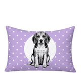 Beagle Dog  Indoor/Outdoor Reversible Rectangular Pillow