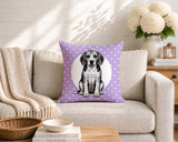 Beagle Dog  Indoor/Outdoor Reversible Square Pillow