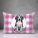 Beagle Dog  Indoor/Outdoor Reversible Rectangular Pillow