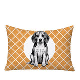 Beagle Dog  Indoor/Outdoor Reversible Rectangular Pillow