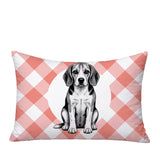 Beagle Dog  Indoor/Outdoor Reversible Rectangular Pillow