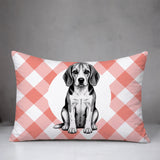 Beagle Dog  Indoor/Outdoor Reversible Rectangular Pillow