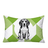 Beagle Dog  Indoor/Outdoor Reversible Rectangular Pillow